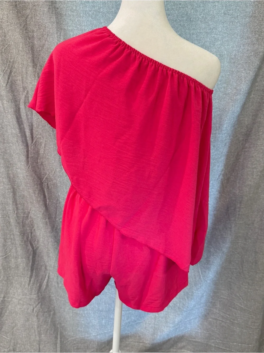 NWOT Women’s Summer 2 Piece Set Pink Tube Top & Shorts Size Small Resortwear Y2K